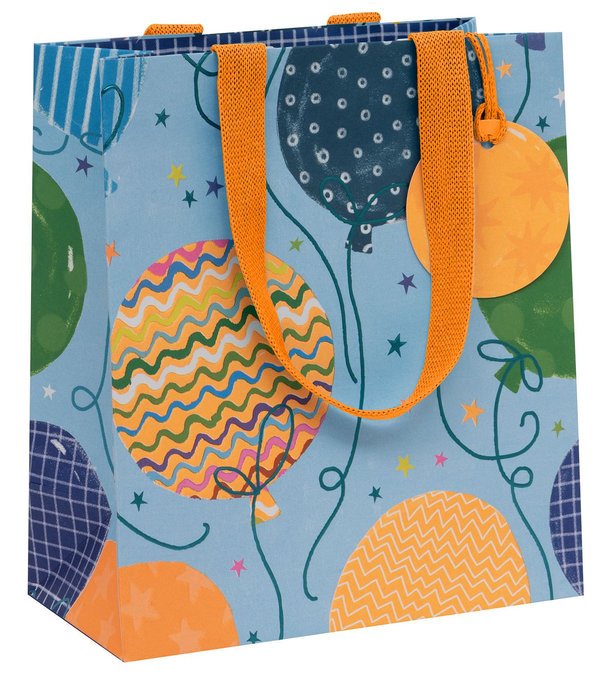 Glick Medium Gift Bag - Big Balloons Blue