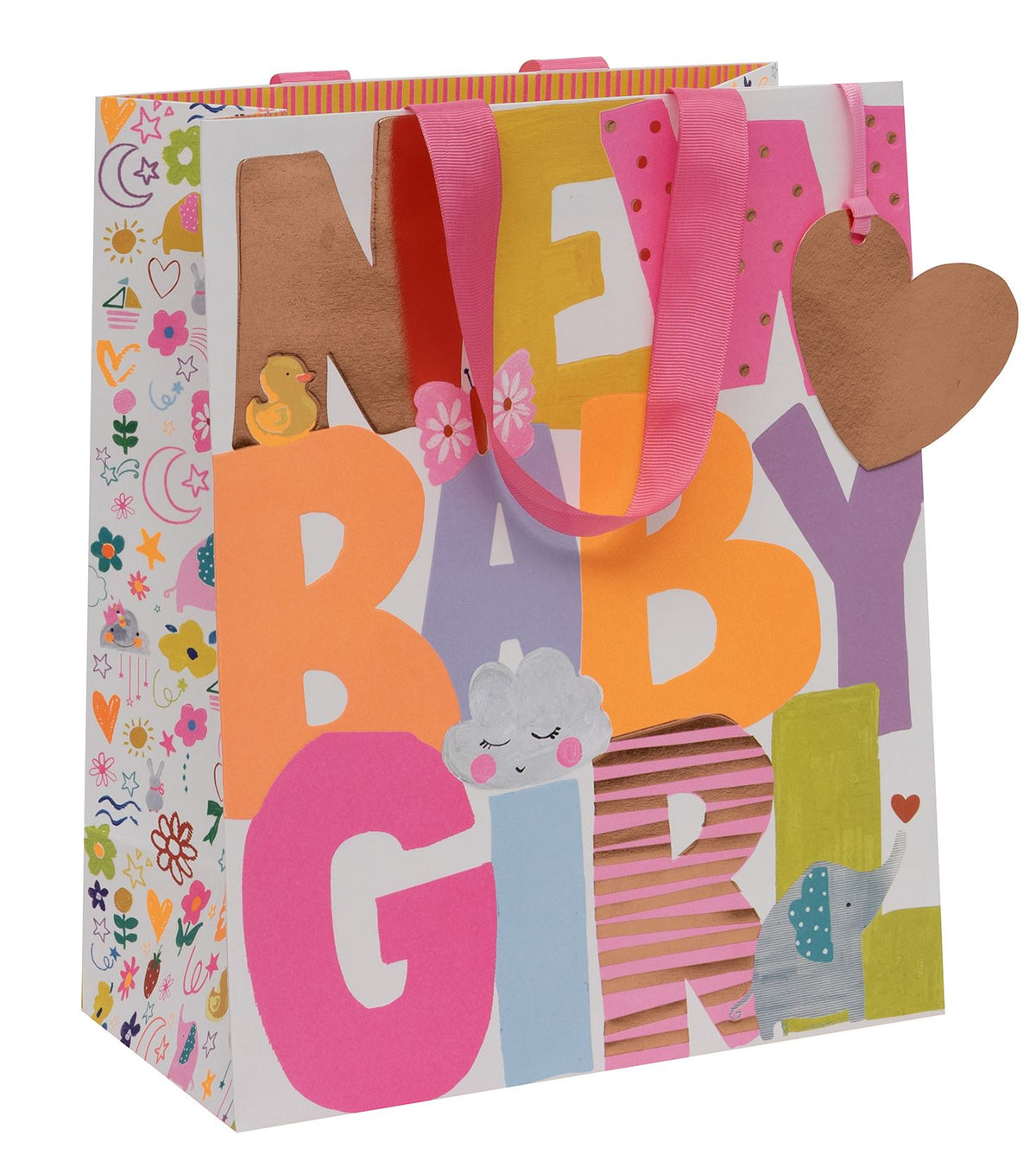 New Baby Girl Large Gift Bag by Paper Salad