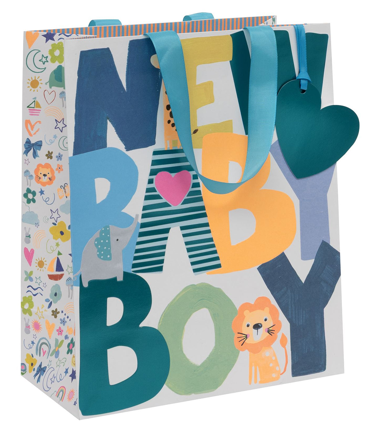 New Baby Boy Large Gift Bag by Paper Salad
