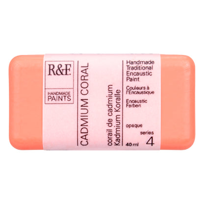 R&F Encaustic Paint 40ml – Cadmium Coral