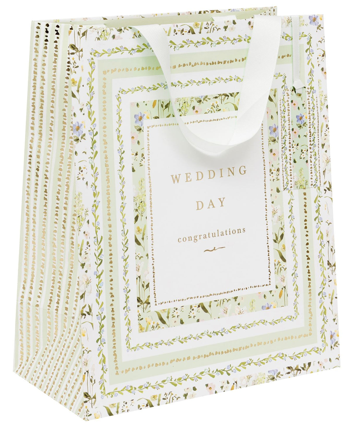 Wildflower Wedding Large Gift Bag by Stephanie Dyment