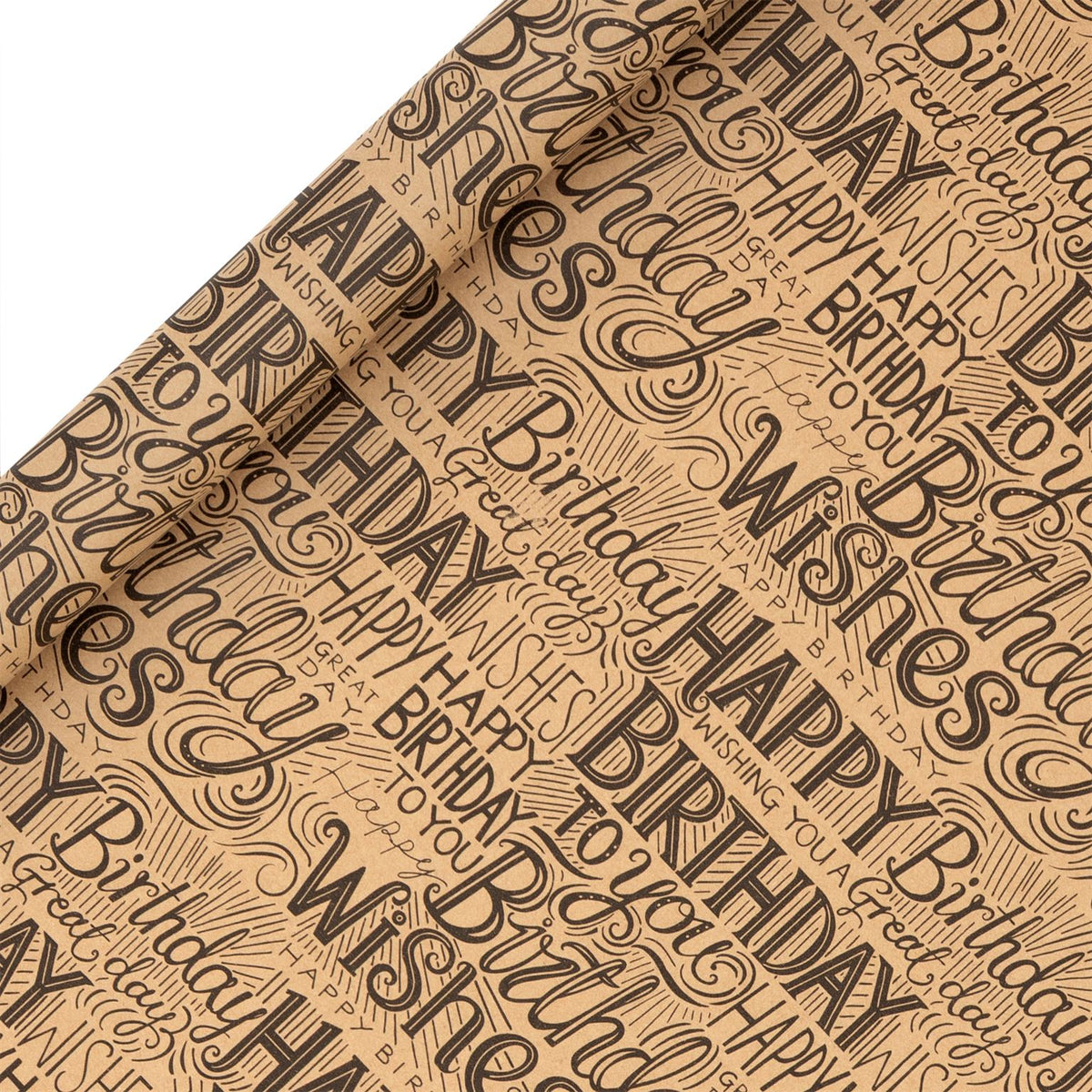 Krafty Birthday Wrapping Paper Roll (3m)
