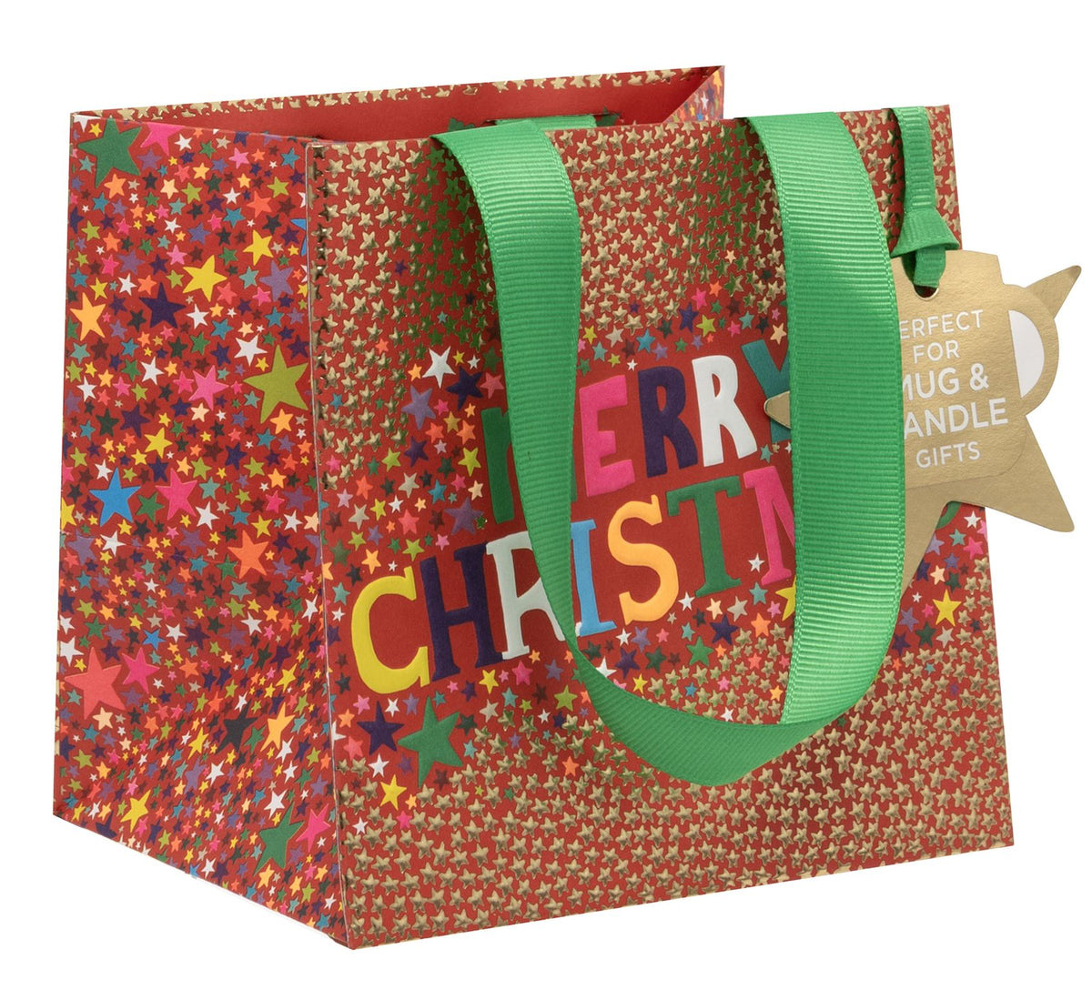 Christmas Starburst Short Gift Bag for Candles & Mugs by Paper Salad