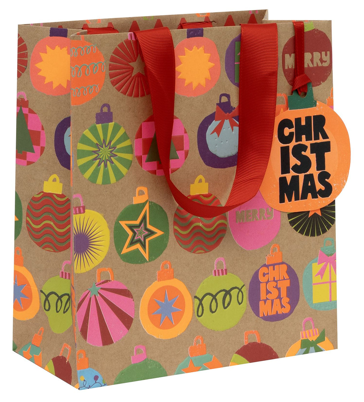Bold Baubles Kraft Medium Gift Bag by Paper Salad