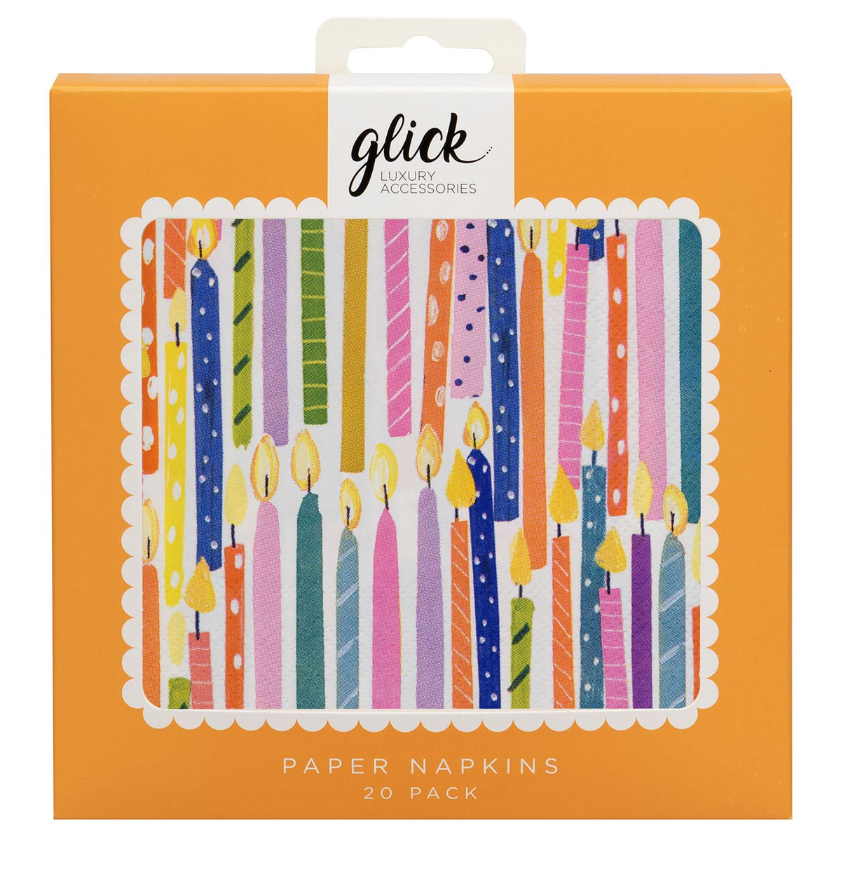 Candle Bright Paper Napkins (Pack of 20) by Paper Salad