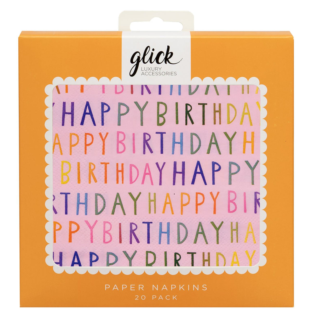 Birthday Pink Paper Napkins (Pack of 20) by Paper Salad