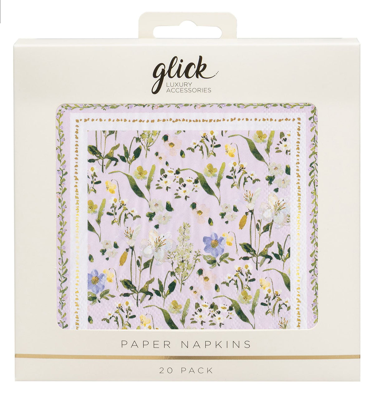 Petal Frames Paper Napkins (Pack of 20) by Stephanie Dyment
