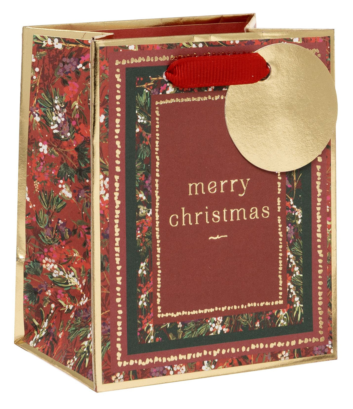 Framed Foliage Mini Gift Bag by Stephanie Dyment