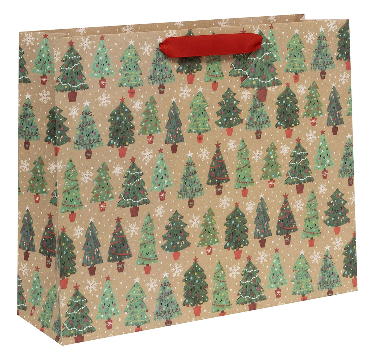 Happy Forest Extra Large Landscape Shopper Gift Bag by Kate McFarlane
