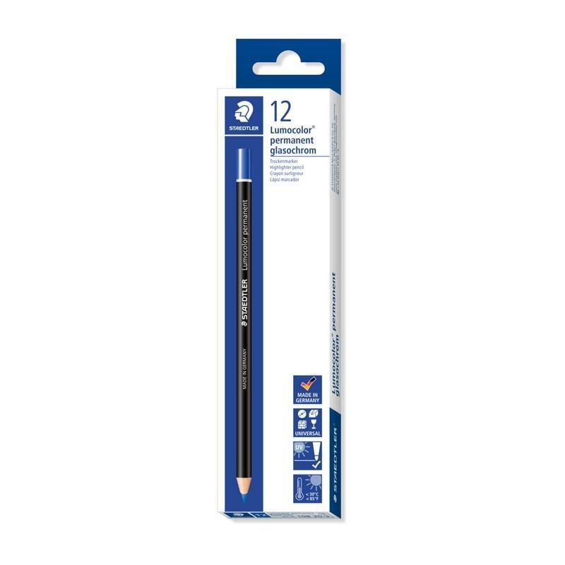Staedtler Lumocolor Permanent Glasochrom Pencil 108 20 – Blue – image 2