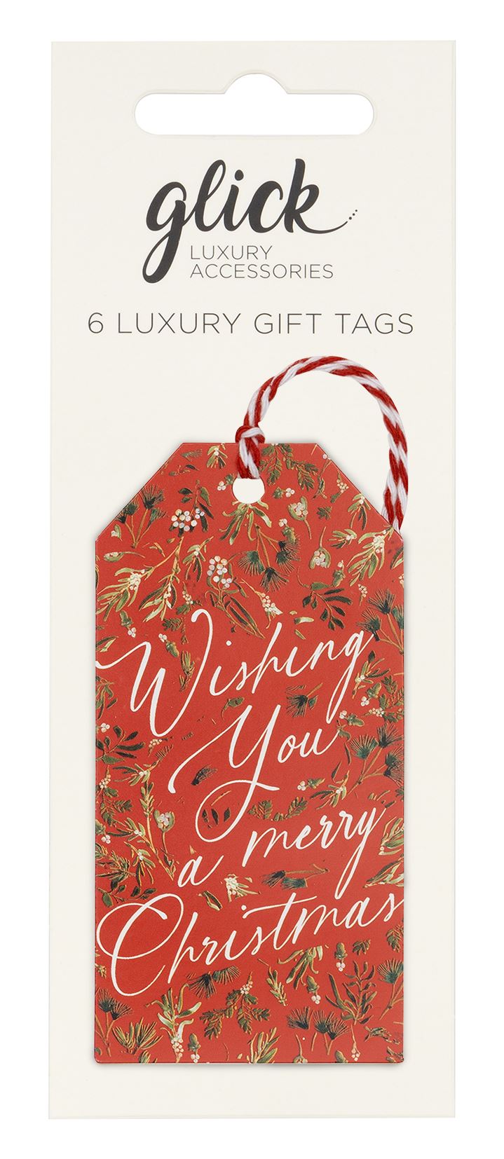 Evergreen Embrace Red Gift Tags (Pack of 6) by Stephanie Dyment