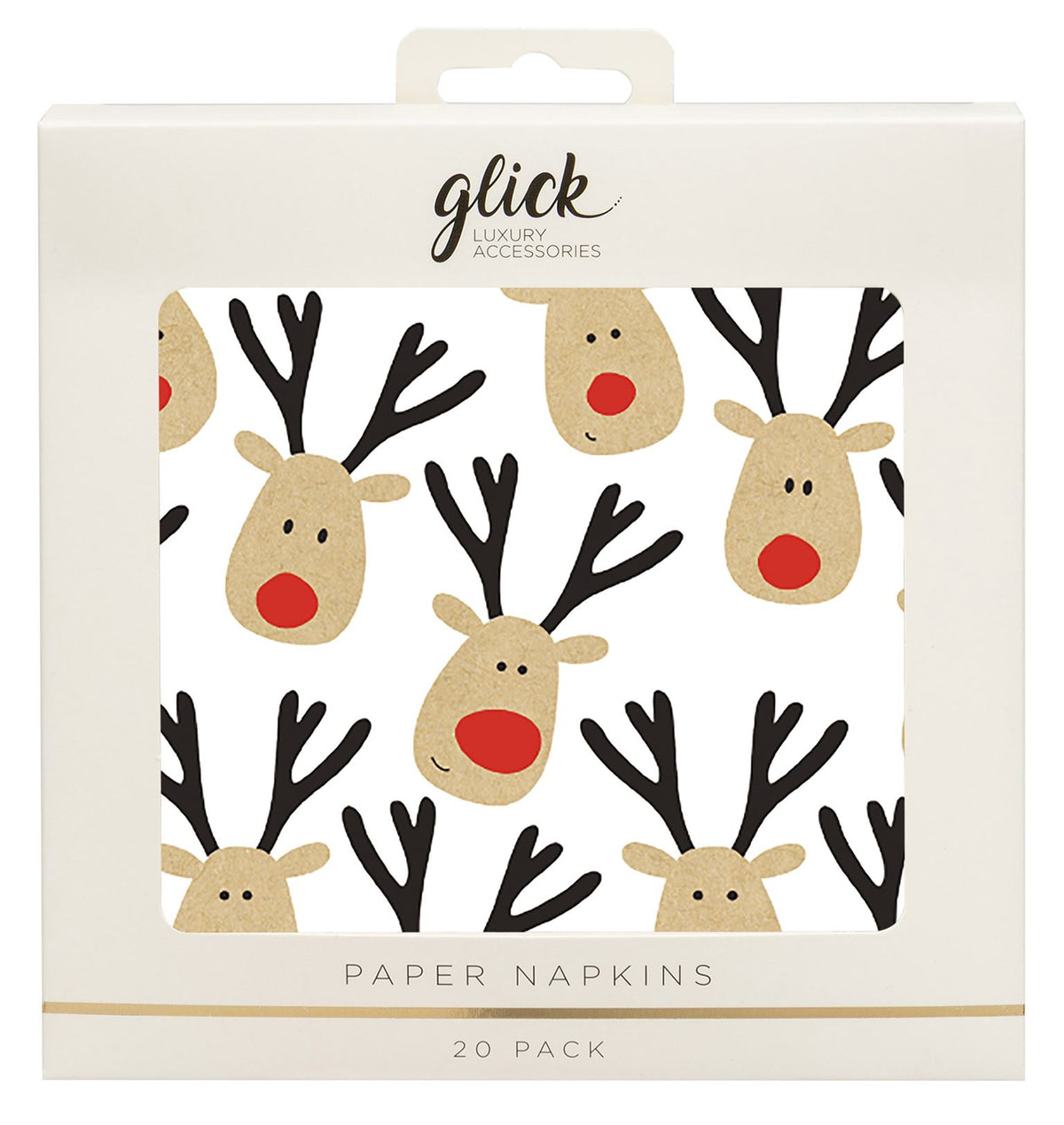 Reindeer Selfie Paper Napkins (Pack of 20)