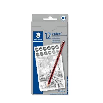 Staedtler Tradition Graphite Pencil 110 – Box of 12 Assorted Degrees