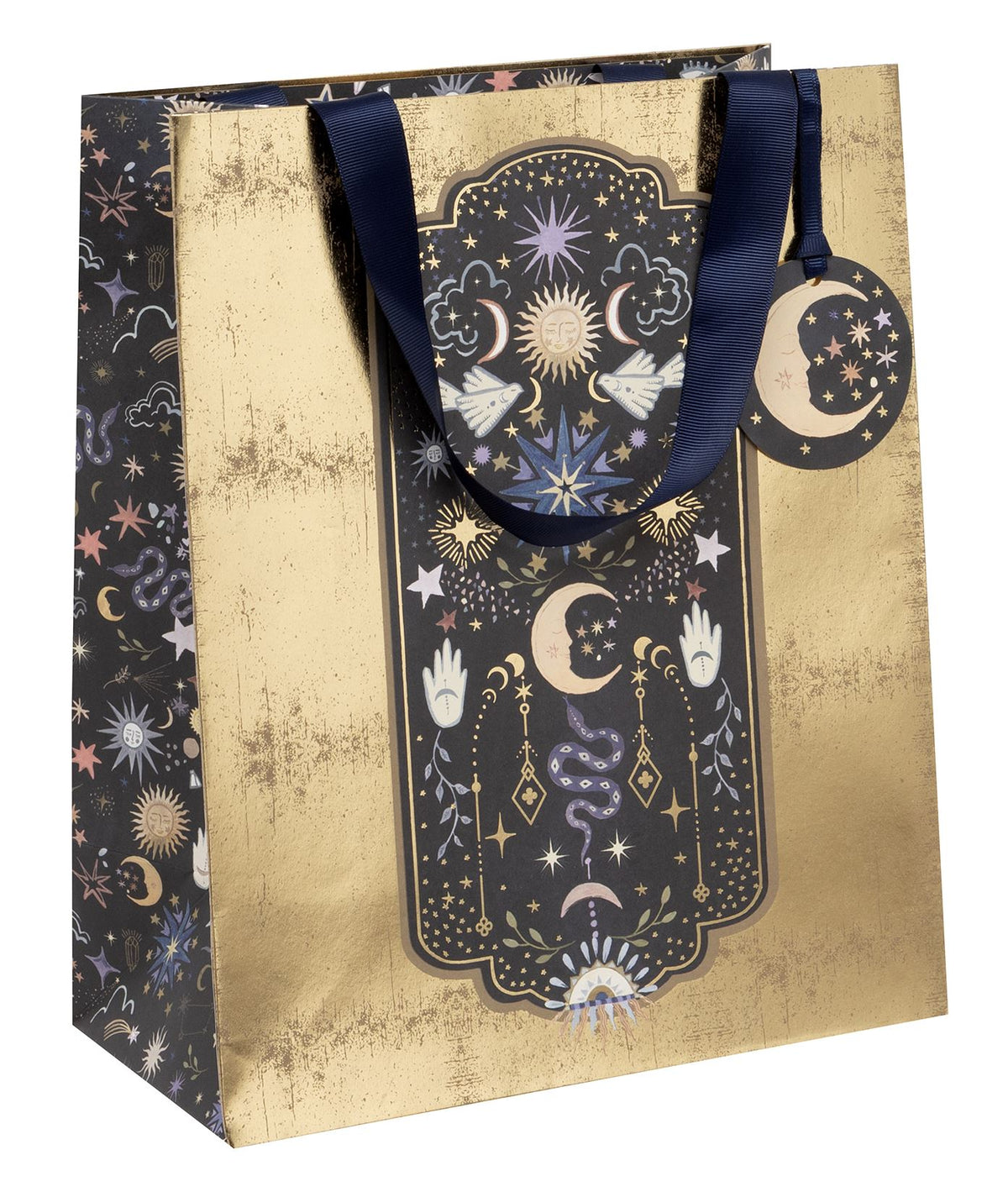 Gilded Moonspell Large Gift Bag by Summer Thornton