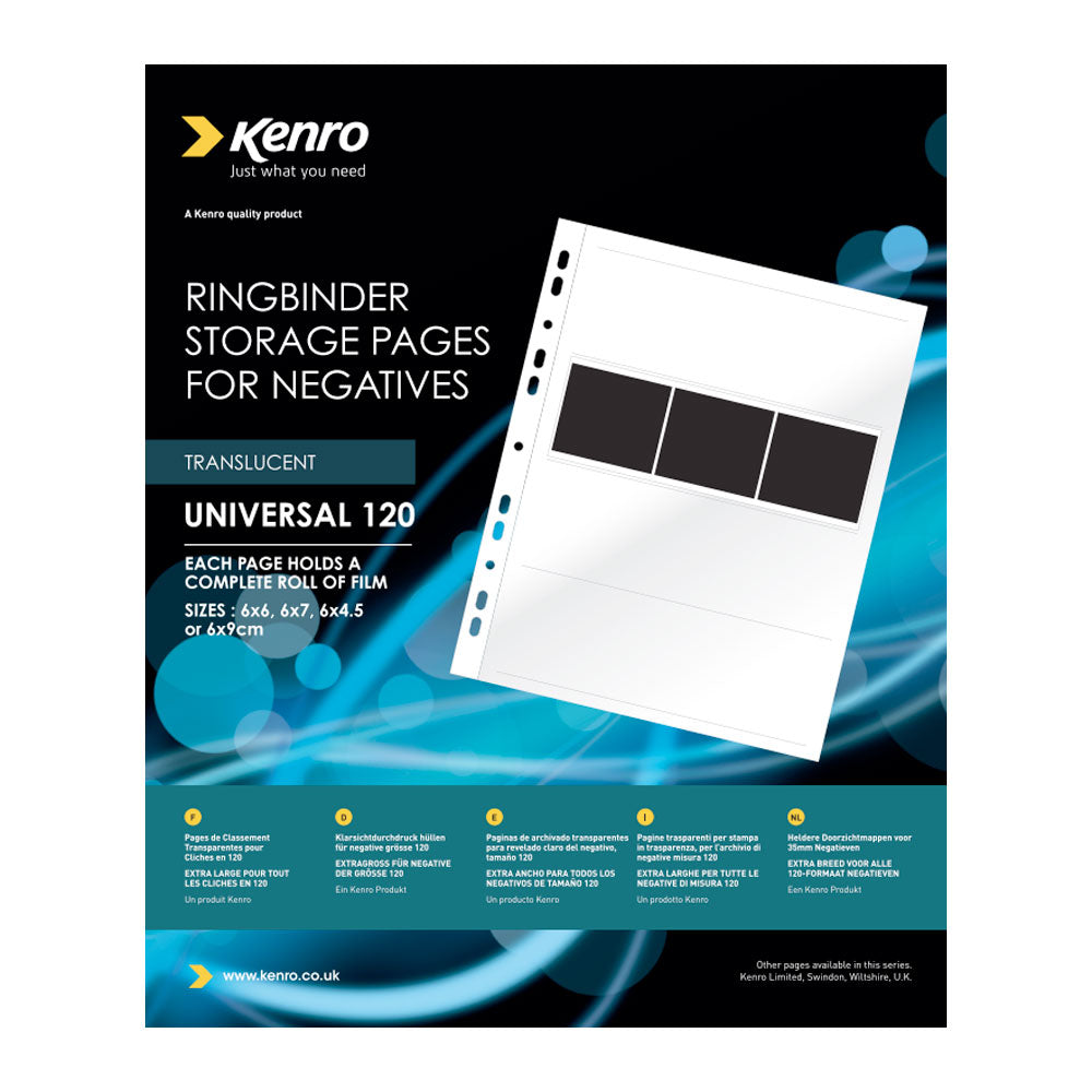 Kenro 120 translucent paper negative page