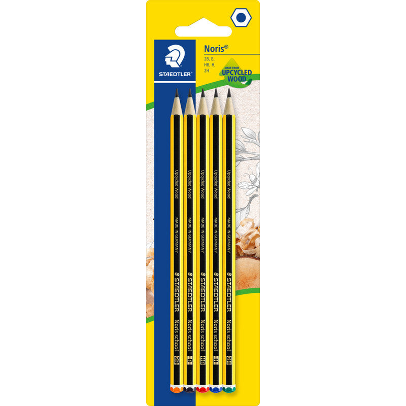 Staedtler Noris School Pencil 121 – Blister of 5 Assorted Degrees