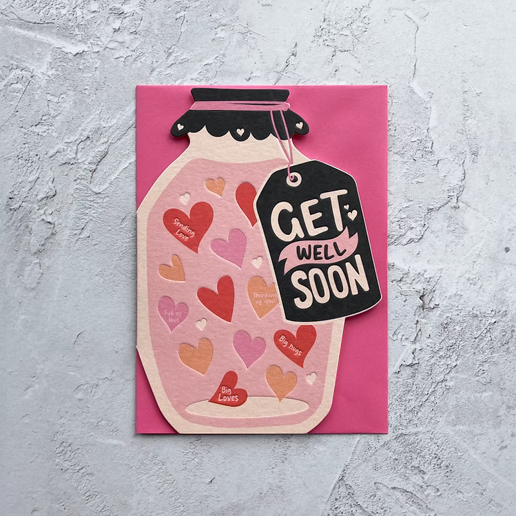 Taking Shape - Get Well Jar of Hearts