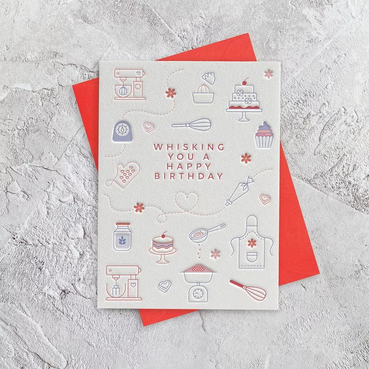 I'mPressed - Whisking You A Happy Birthday Greetings Card