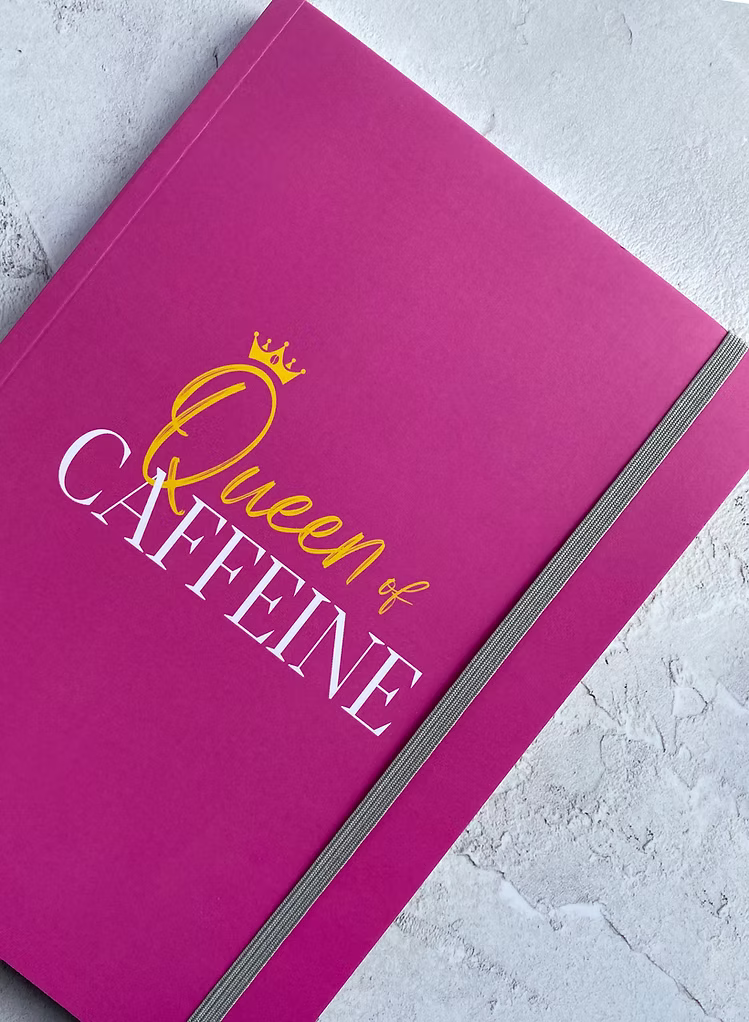 A5 Notebook - Queen of Caffeine