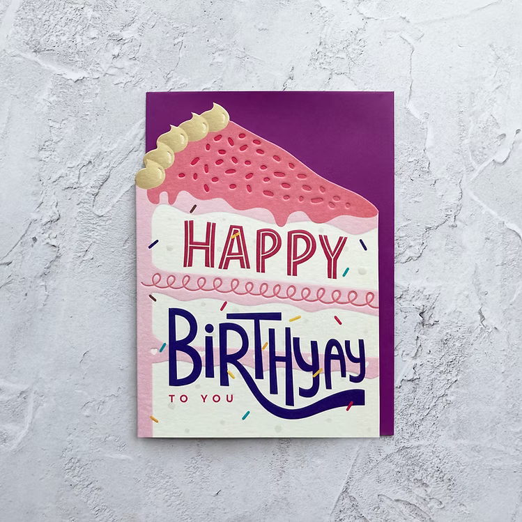 Taking Shape - Happy Birthday Slice of Cake