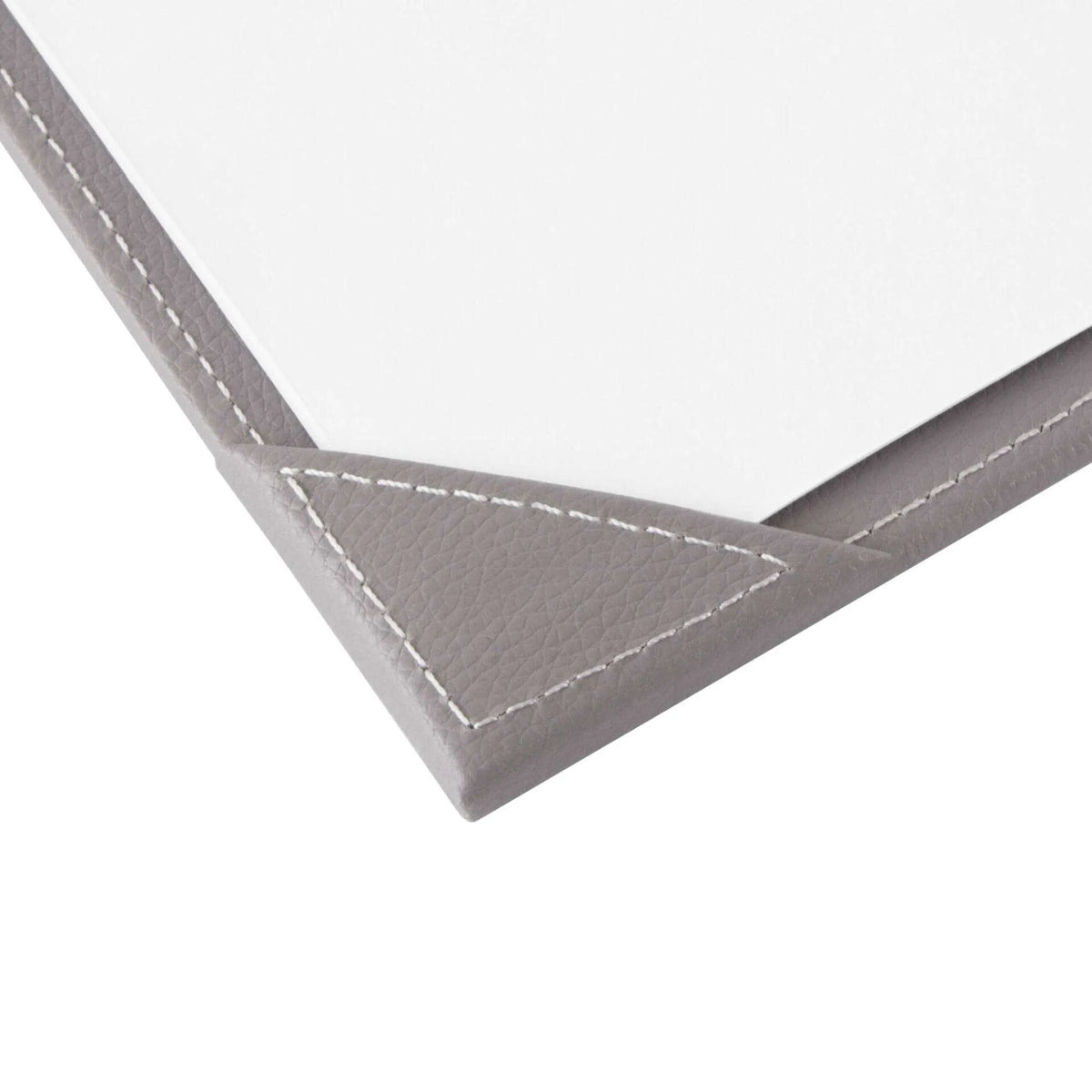 Faux Leather Full Demy Desk Mat – Grey | GRYPUDM1