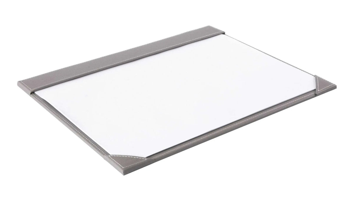 Faux Leather Full Demy Desk Mat – Grey | GRYPUDM1