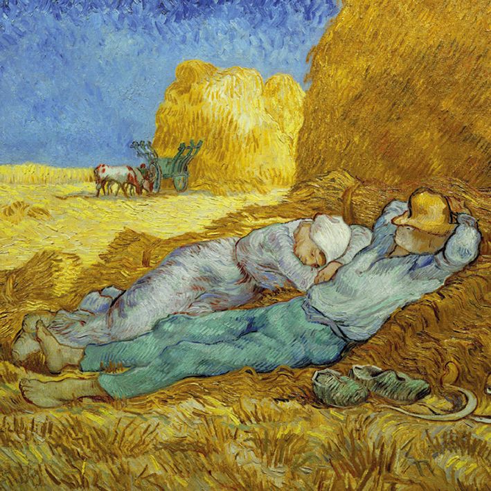 Vincent van Gogh La Sieste Art Card