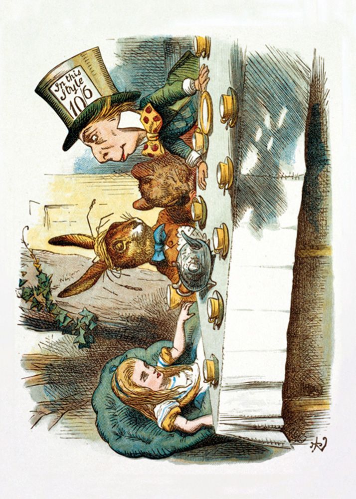 Sir John Tenniel The Mad Hatters Tea Party Art Card