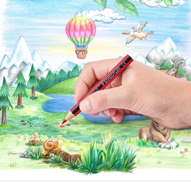Staedtler Noris colour half-length pencils, box of 12 – image 3