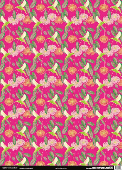 Matthew Williamson Hummingbirds Gift Wrap Sheet