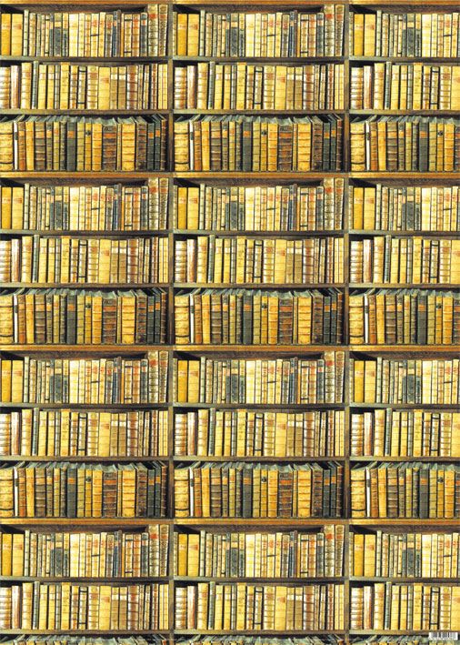Bookshelf Wrapping Paper