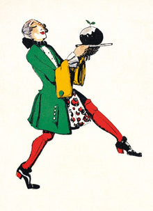 Claud Lovat Fraser Butler with Christmas Pudding Christmas Card Pack
