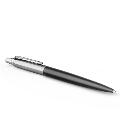 Jotter Ballpoint Pen | Bond Street Black with Chrome Trim | Medium Point Blue Ink | Gift Box