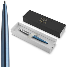 Parker Jotter Ballpoint Pen | Waterloo Blue | Medium Point Blue Ink | Gift Box