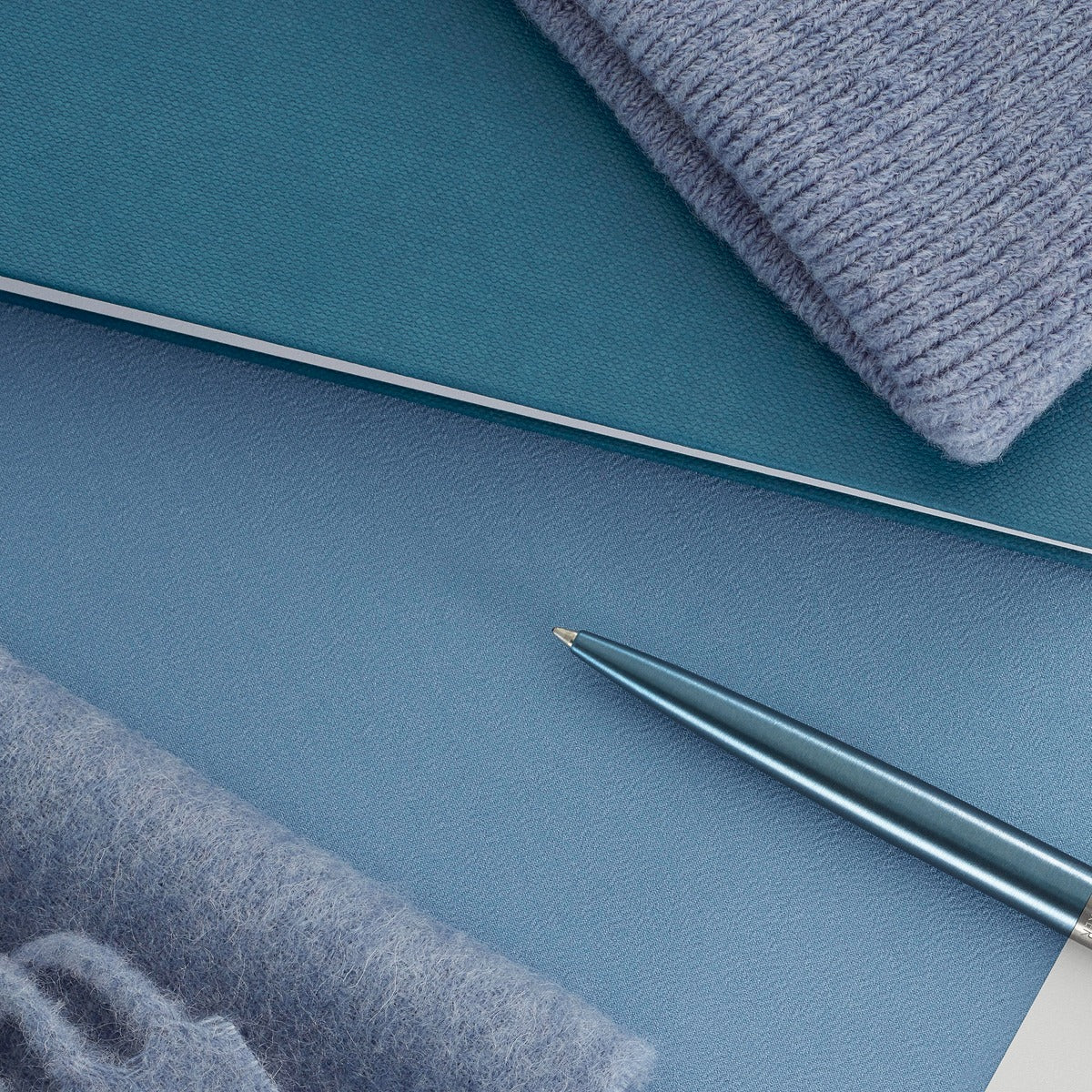 Parker Jotter Ballpoint Pen | Waterloo Blue | Medium Point Blue Ink | Gift Box