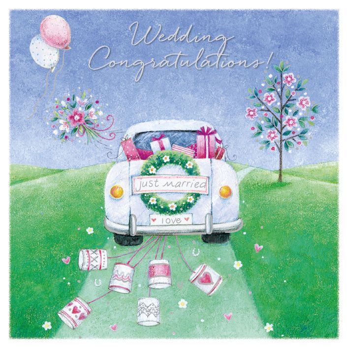 Tricia Harrison Just Married Art Card