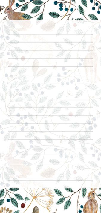 Dee Hardwicke Hares and Berries Notepad