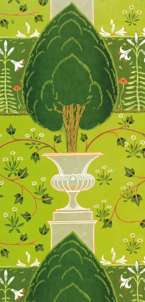 Walter Crane The Formal Garden Art Card