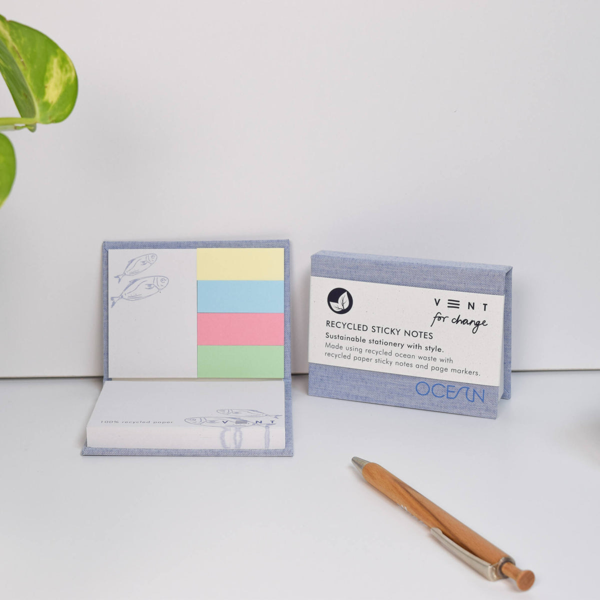VENT OCEAN Sticky Note Block – Sea Blue