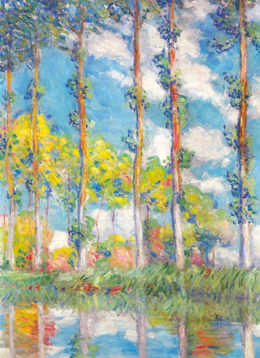 Claude Monet The Poplars Art Card