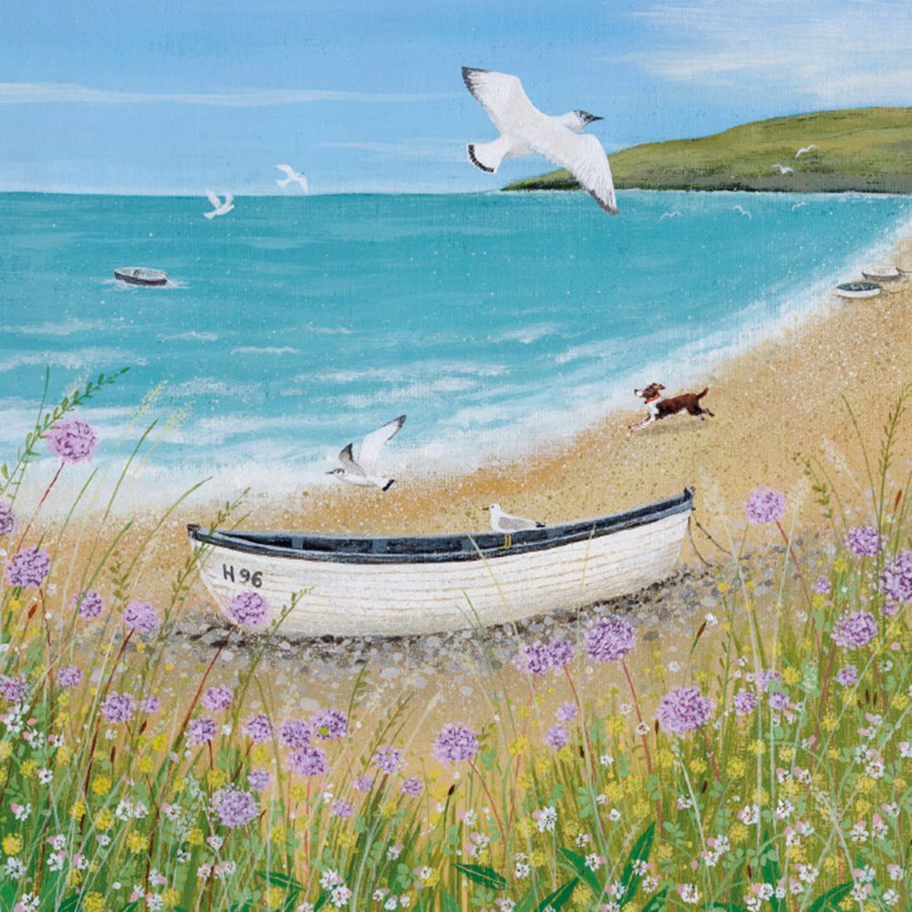 Lucy Grossmith Sunshine and Seagulls Art Card