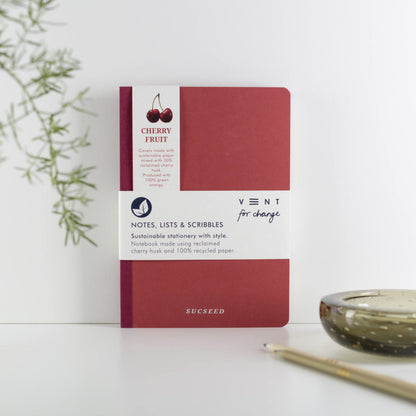 VENT SUCSEED A5 Notebook, Made with Cherry Husk Waste