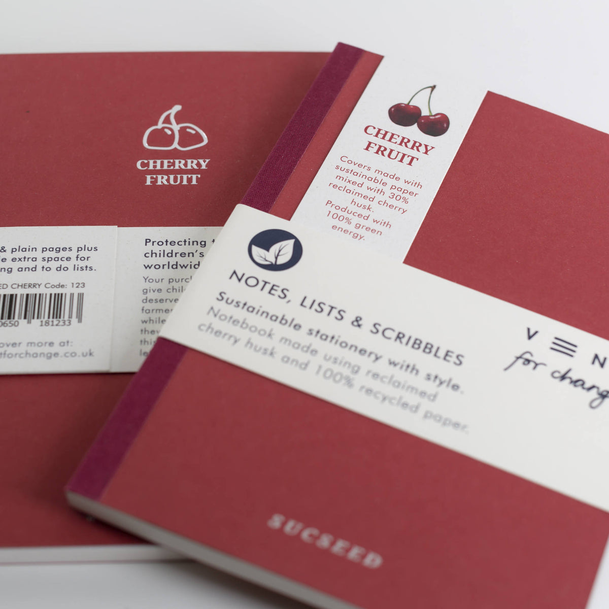 VENT SUCSEED A5 Notebook, Made with Cherry Husk Waste