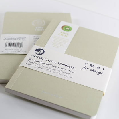 VENT SUCSEED A6 Pocket Notebook, Made with Kiwi Waste