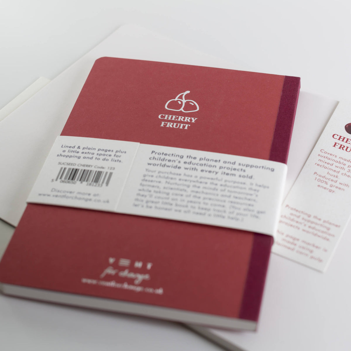 VENT SUCSEED A5 Notebook, Made with Cherry Husk Waste