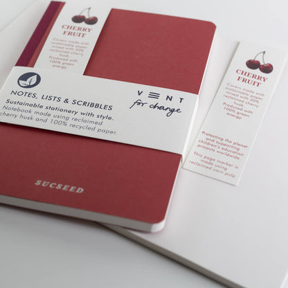 VENT SUCSEED A5 Notebook, Made with Cherry Husk Waste