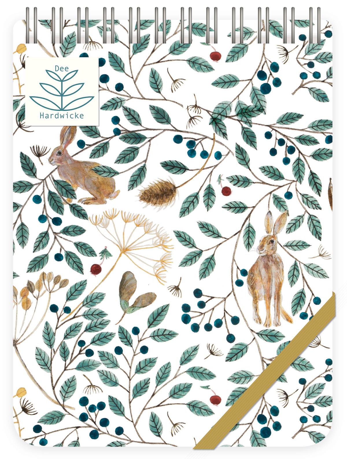 Dee Hardwicke Hares & Berries Notepad
