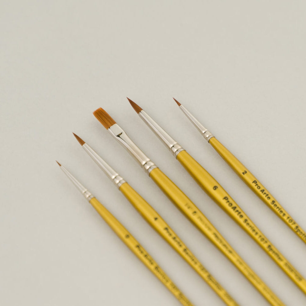 Pro Arte W4 Prolene Spotter Brush Set in Wallet