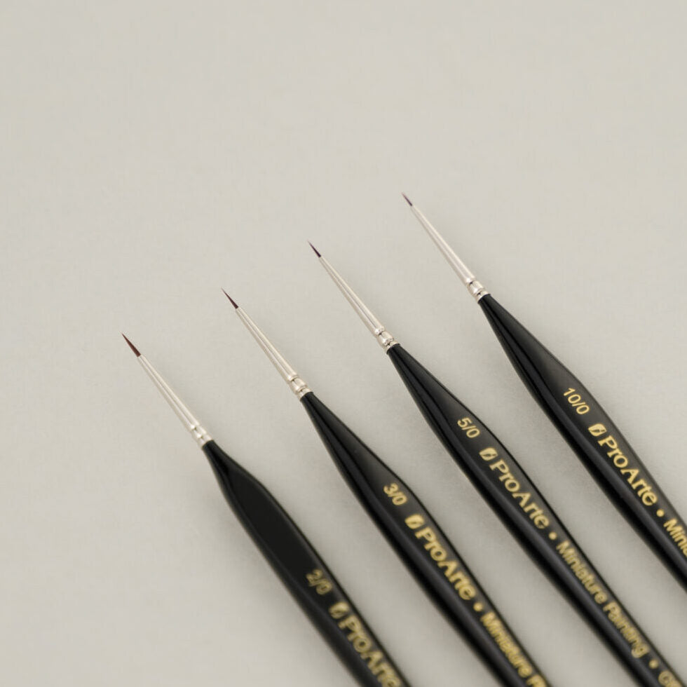 Pro Arte W12 Miniature Painting Brush Set in Wallet