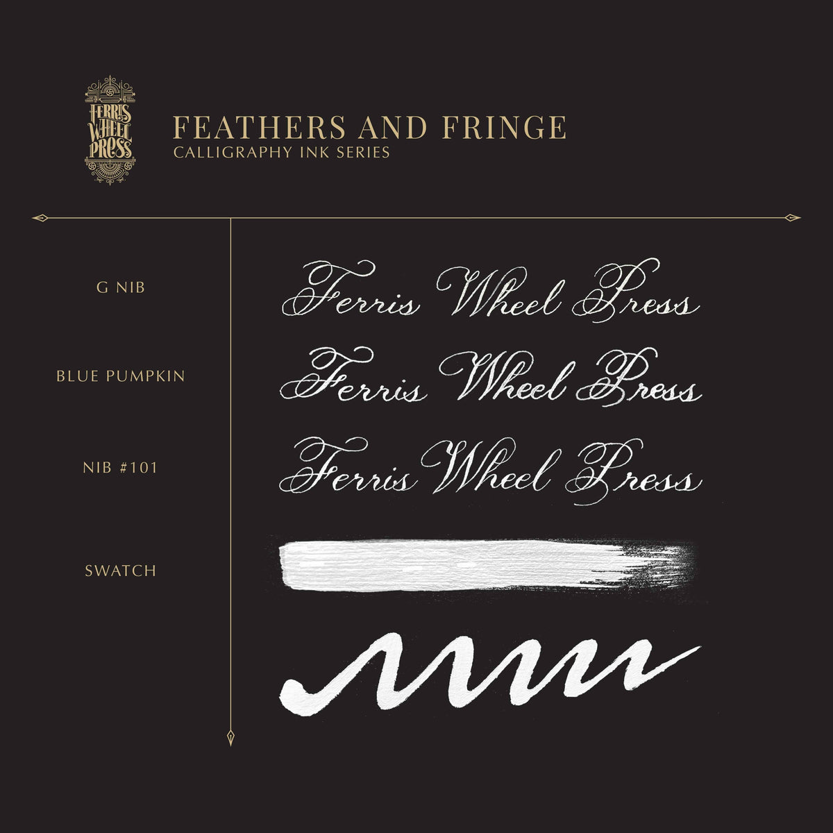 Ferris Wheel Press Calligraphy Ink – Feathers and Fringe, 28ml